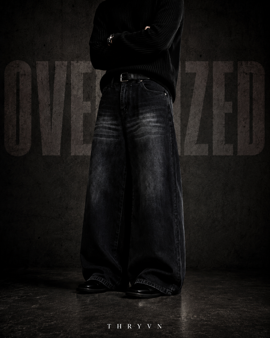 Noir Oversized Baggy Jeans