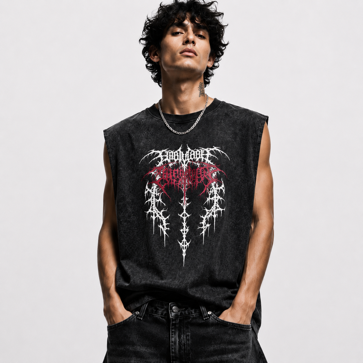 Abyss Sleeveless Oversized Tee