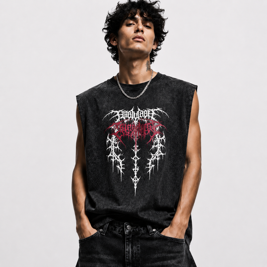 Abyss Sleeveless Oversized Tee