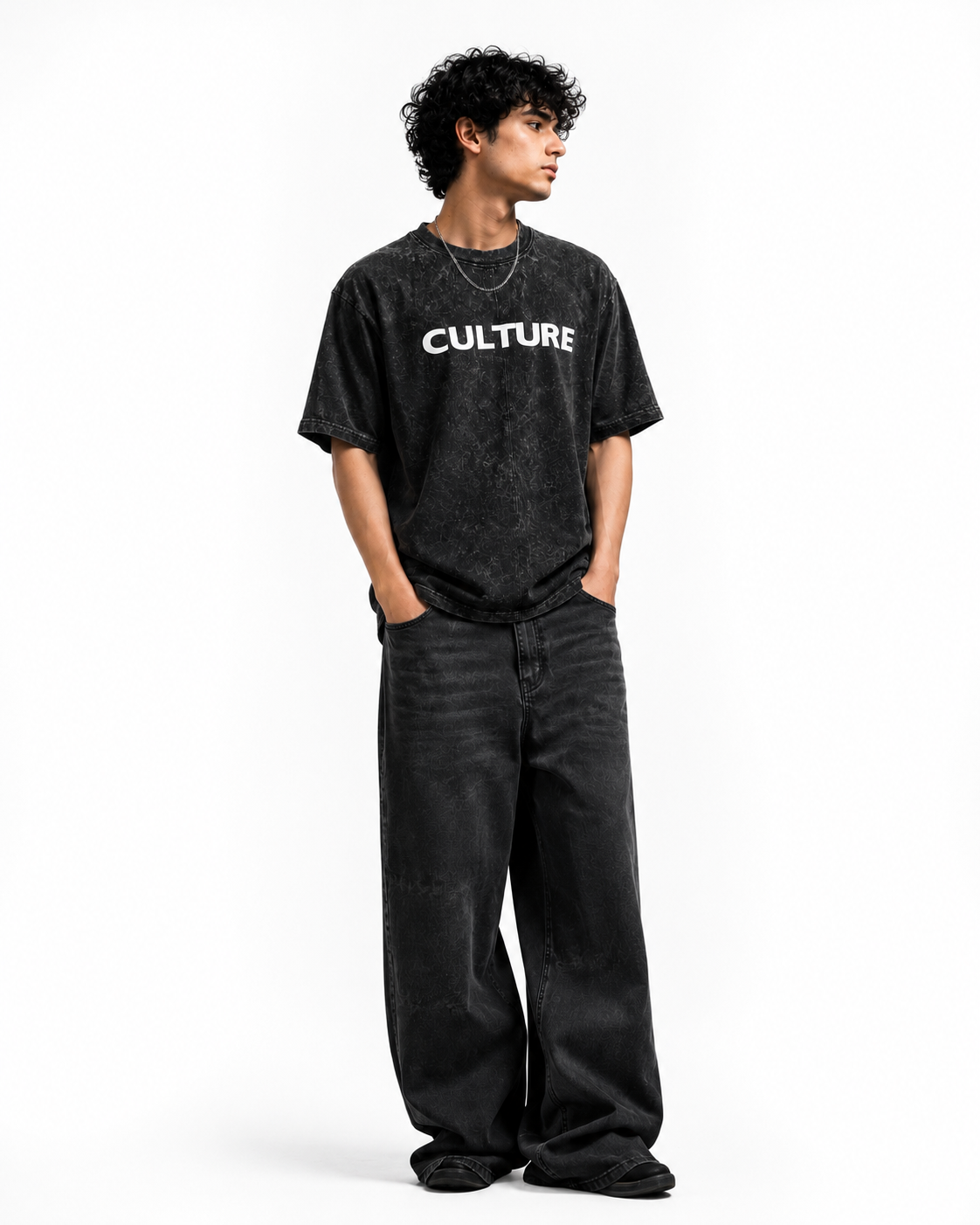 Vintage Culture Oversized Acid Wash Tee