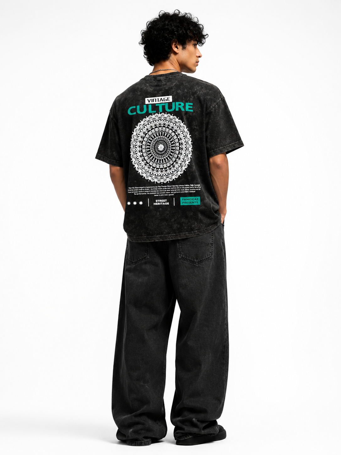 Vintage Culture Oversized Acid Wash Tee