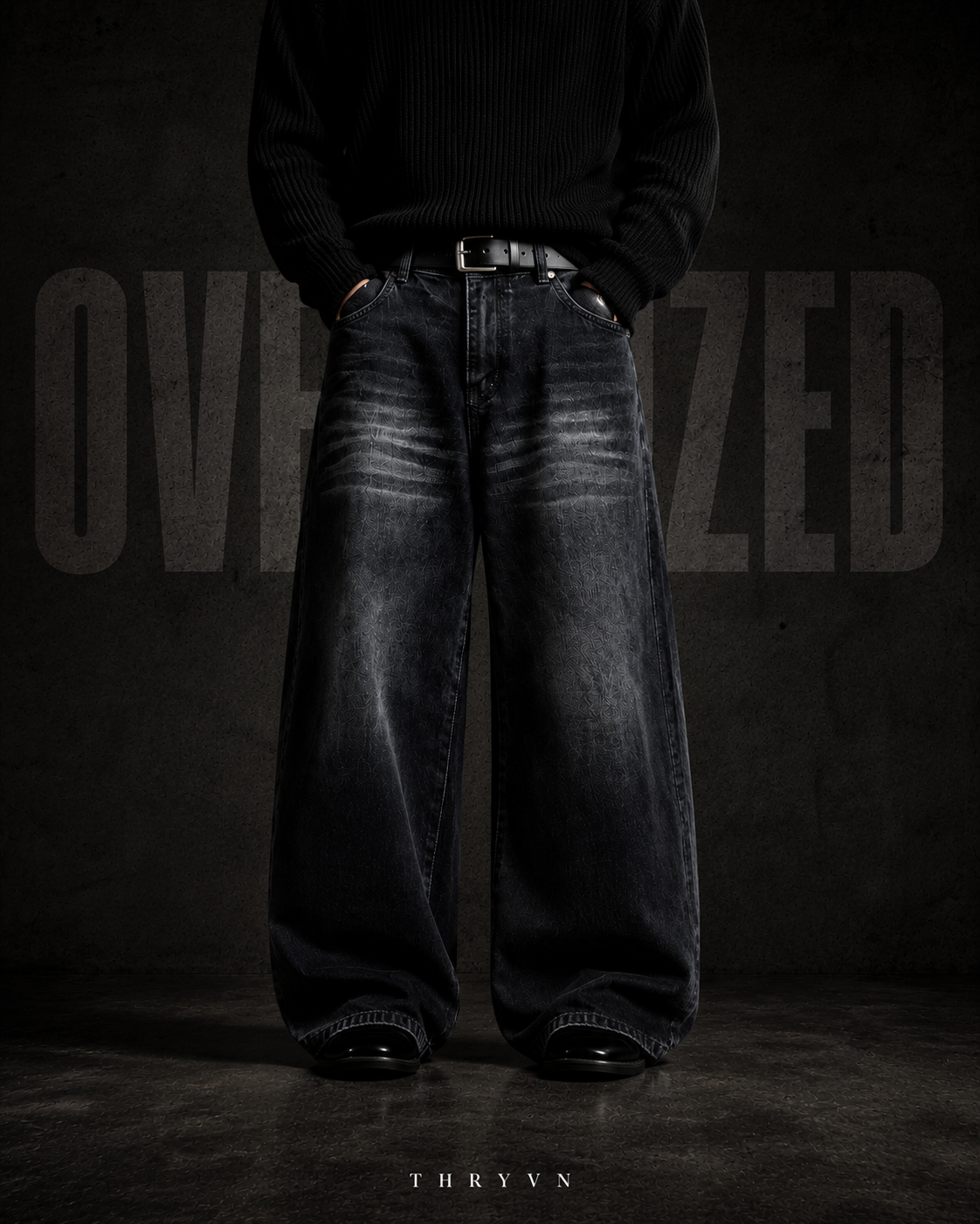 Noir Oversized Baggy Jeans