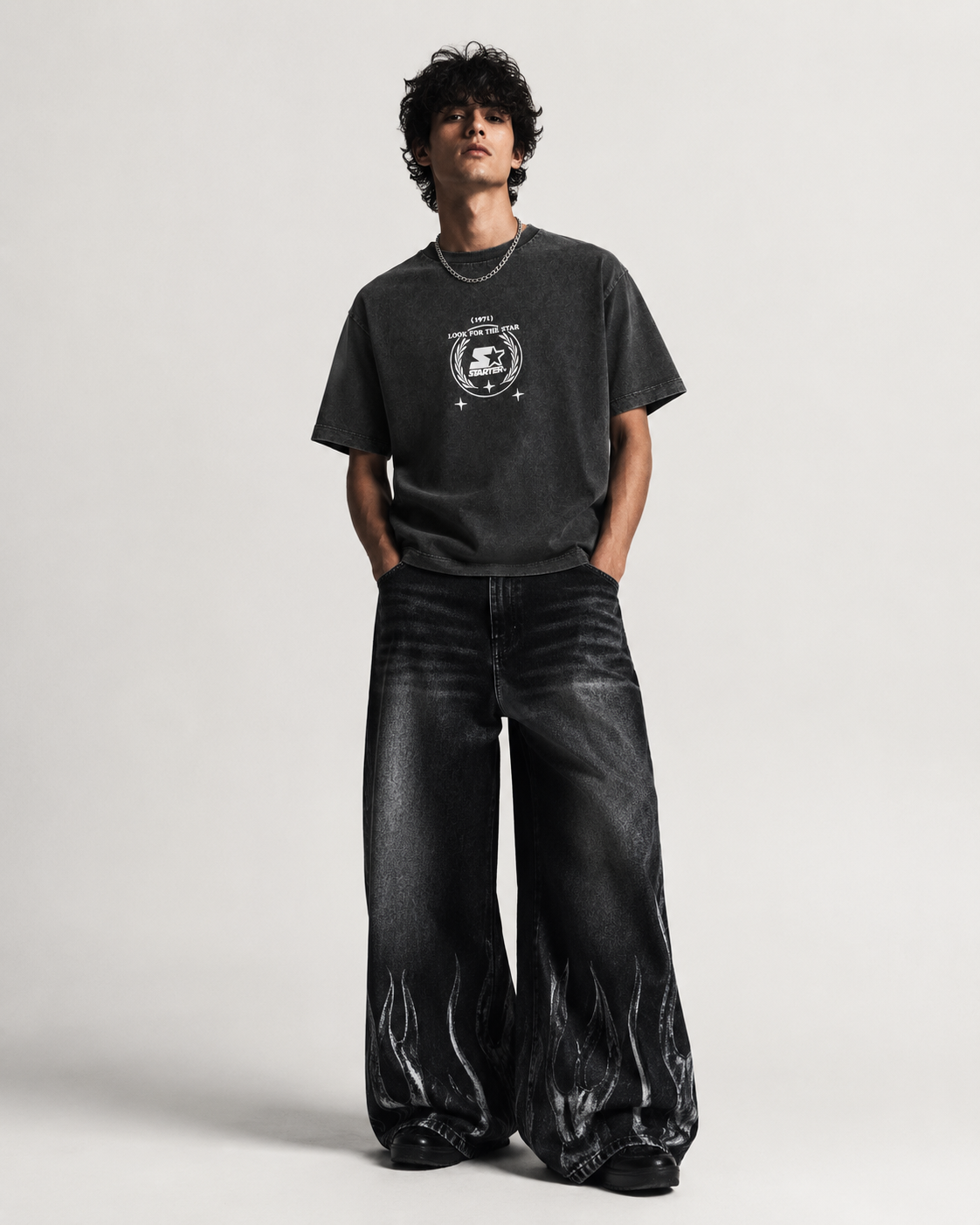 Vintage Crest Oversized Tee
