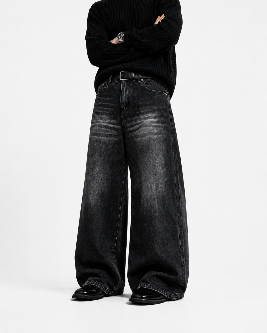 Noir Oversized Baggy Jeans