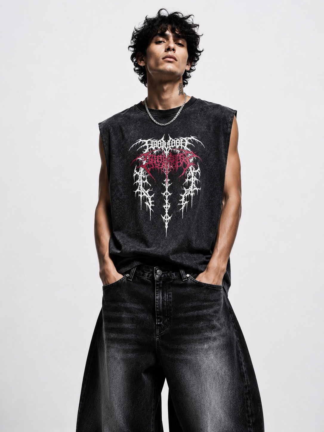 Abyss Sleeveless Oversized Tee
