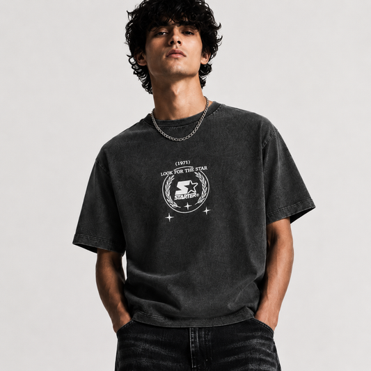 Vintage Crest Oversized Tee