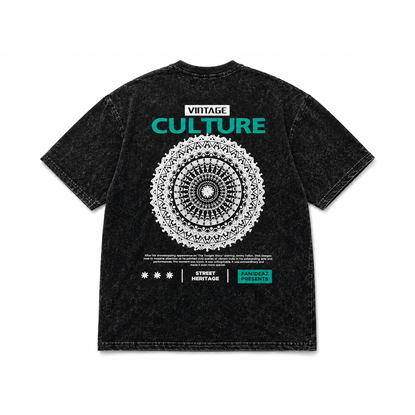 Vintage Culture Oversized Acid Wash Tee